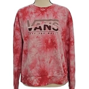 VANS Off The Wall Tie Dye Crew Neck Sweatshirt Size S
